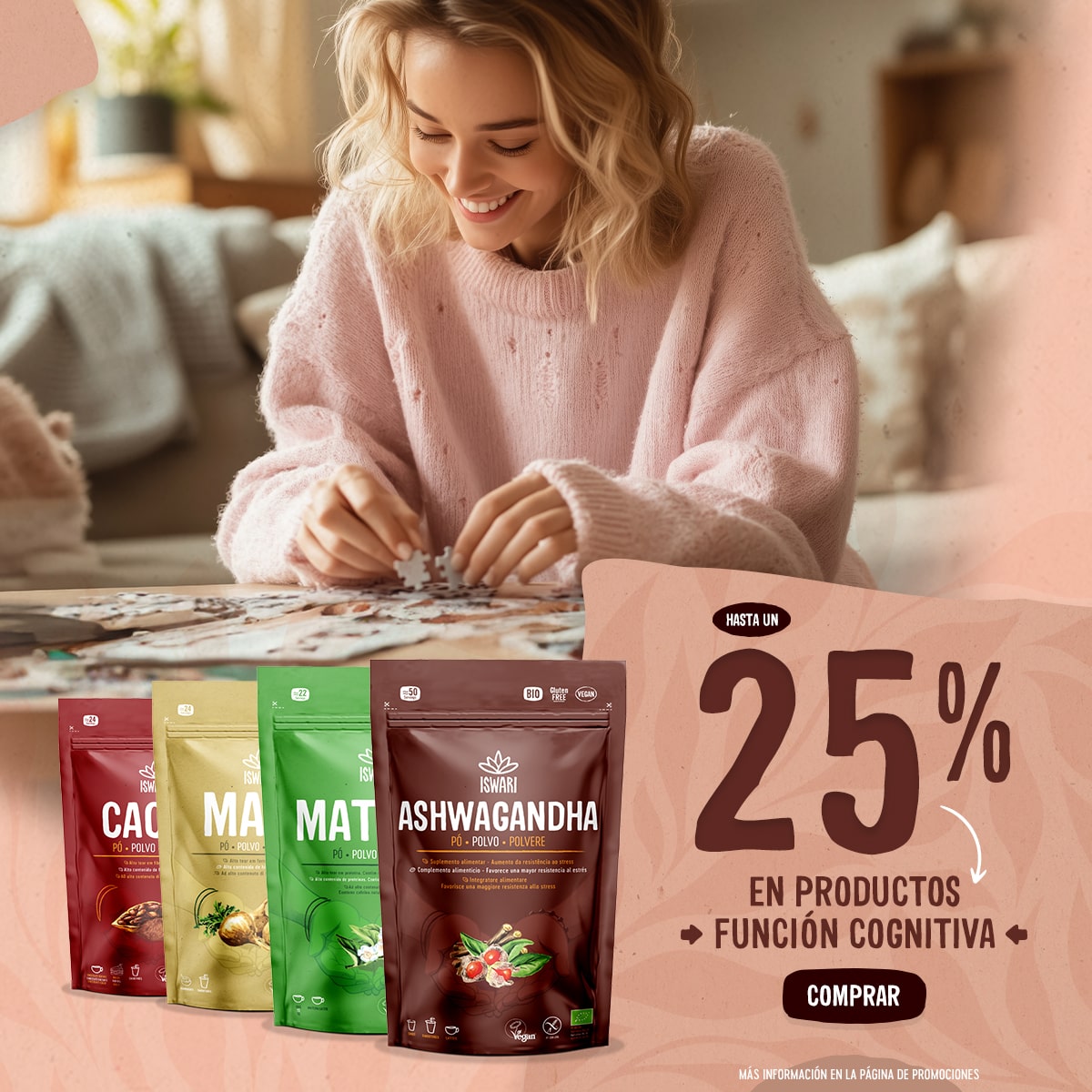Hasta un 25% en Funcione Cognitiva